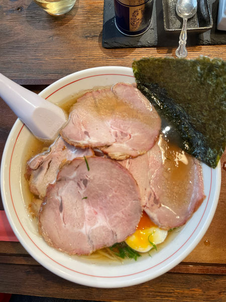 「肉そば（950円）＋麺大盛（250円）」@中華そば 山猫の写真