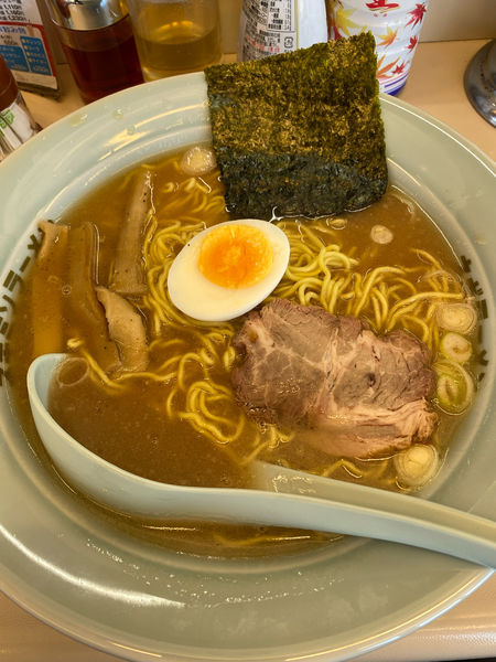 「ラーメン中盛750円➕麺固め」@ラーメンショップ 中野店の写真