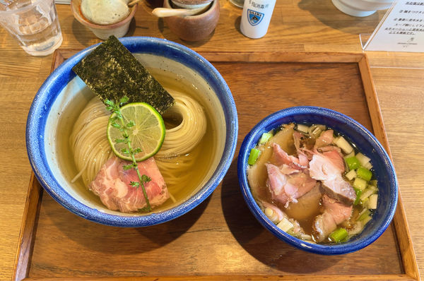 「昆布水つけ麺 塩/大盛 /ちょい肉増し」@YOKOKURA STOREHOUSEの写真