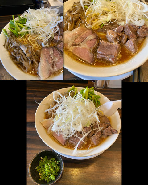 「イノシシの自家製ミソらーめん¥1500＆青唐辛子¥100」@稲荷屋の写真