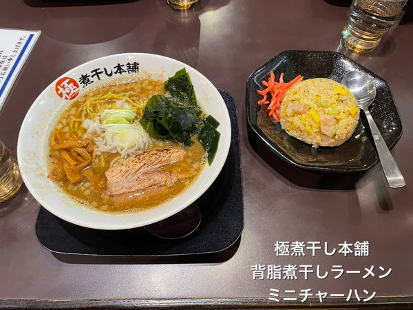 「限定　背脂煮干しラーメン」@極煮干し本舗 荒川沖店の写真