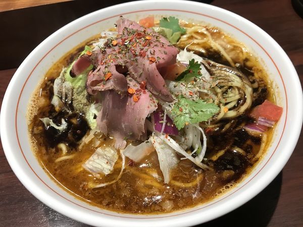 「spicy curry 牛骨らー麺」@牛骨らーめん 牛王の写真