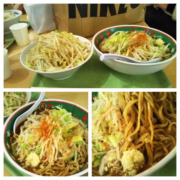 「冬の風物詩埼玉辛い味噌ラーメンダブル(野菜トリプル大蒜油３辛」@ジャンクガレッジ イオンレイクタウンmori店の写真