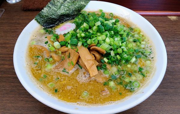 「とろりそば+青ねぎ・メンマ」@つけめん 三三㐂の写真