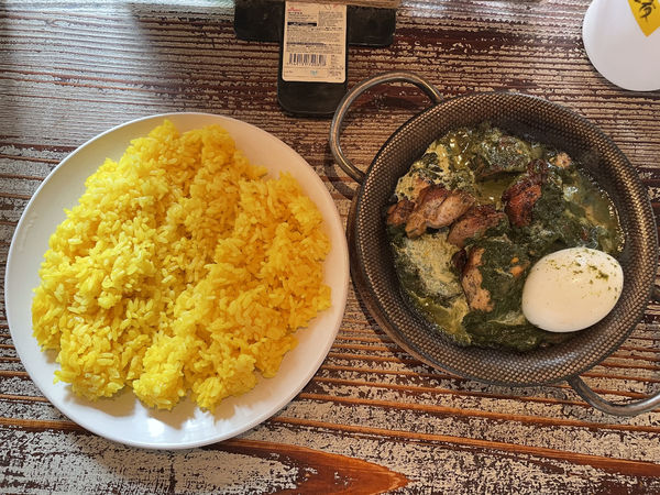 「チキン（ホウレン草）、半熟玉子」@YOGOROの写真