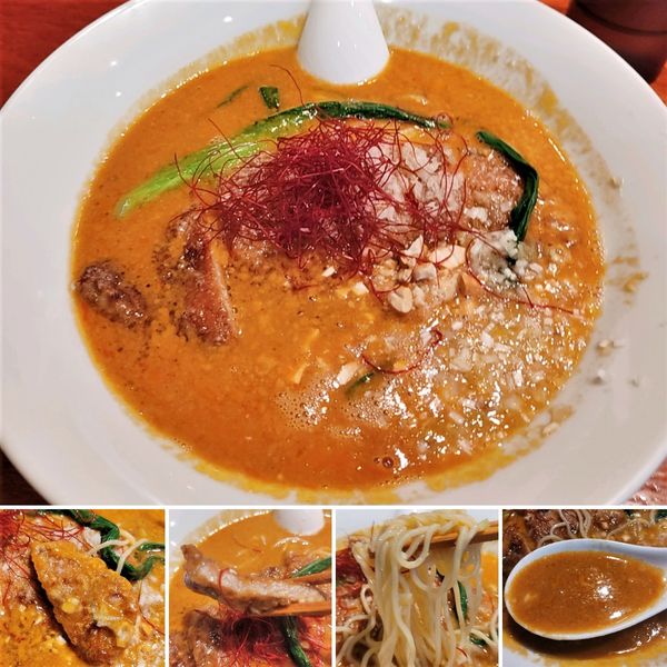 「元祖担々麺＋排骨＝1200円」@人形町 天秤棒の写真