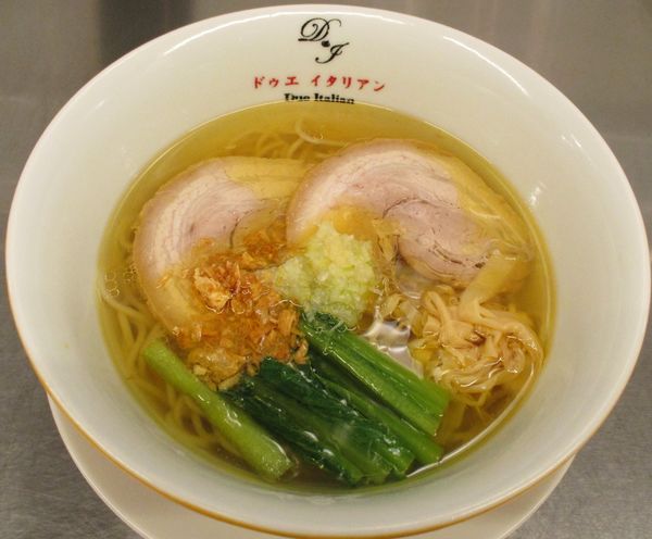 「黄金の塩らぁ麺　980円」@らぁ麺 ドゥエ イタリアン 東急プラザ渋谷の写真