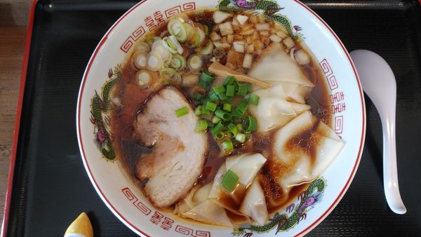 「しょうゆ味の肉わんたんめん」@らーめん たけみやの写真