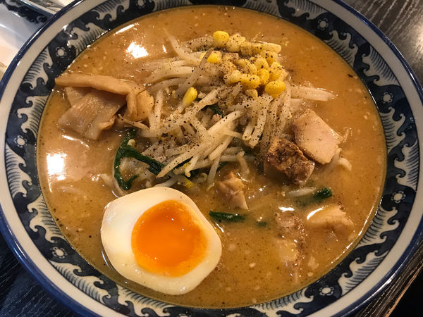 「味噌ラーメン」@らーめん食堂 れんげ 河口湖店の写真