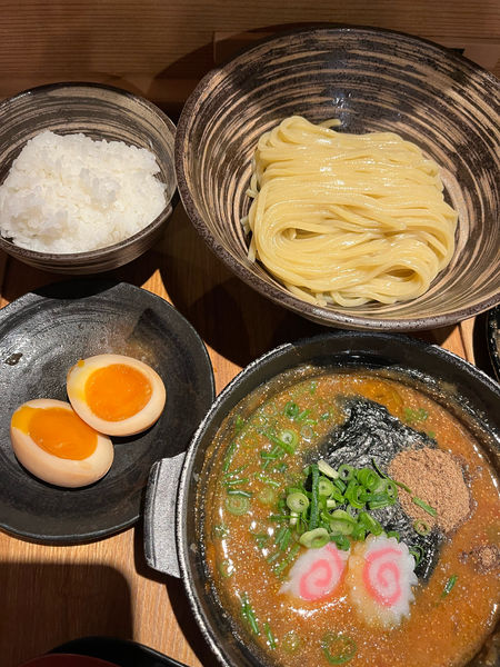 「めんたい煮込みつけ麺セット」@元祖めんたい煮こみつけ麺の写真