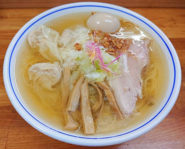 「塩ワンタンメン(豚バラ)」@支那そば 福々亭の写真