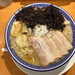 背脂中華ワンタン + バラ海苔