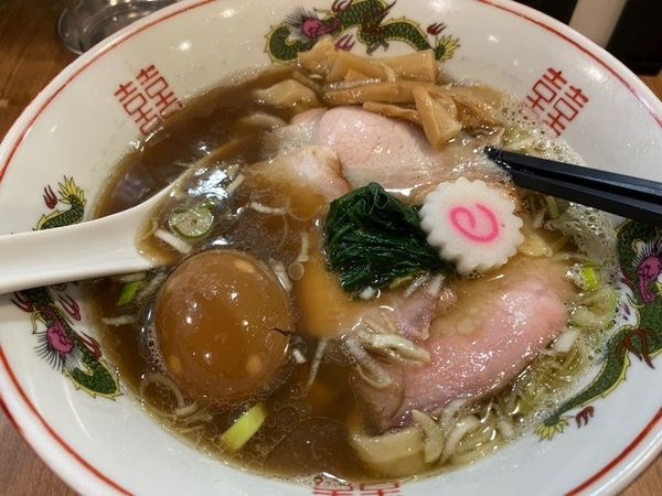 「醤油味玉ラーメン」@MENクライの写真