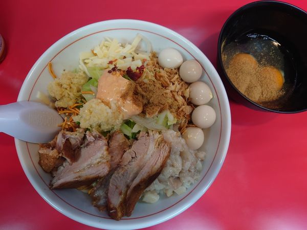 「特製まぜそば（小）」@ラーメン山崎の写真