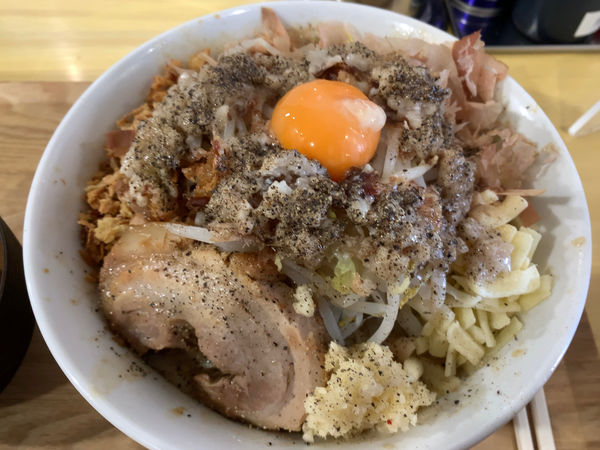 「まぜそば　ジャンク」@らーめん おうかの写真