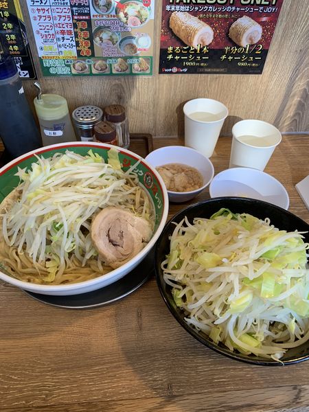 「ラーメン「倍盛」」@ジャンクガレッジ しらこばと公園前店の写真
