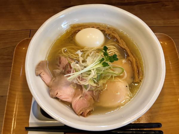 「特製塩と貝のラーメン」@ラーメン 健やかの写真