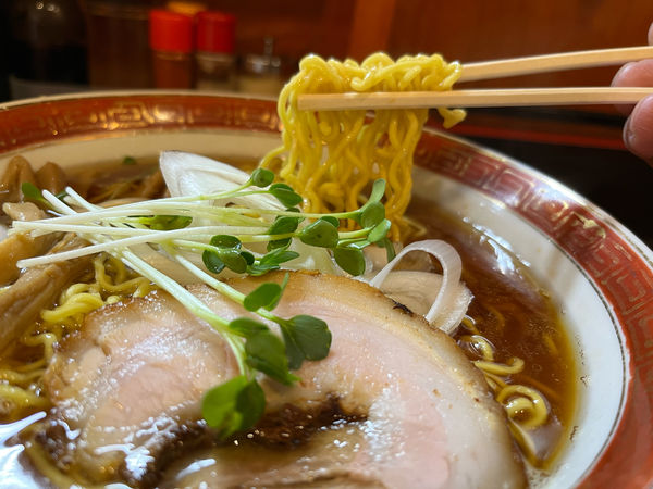 「煮干醤油大盛り　850円」@らーめん あさひの写真