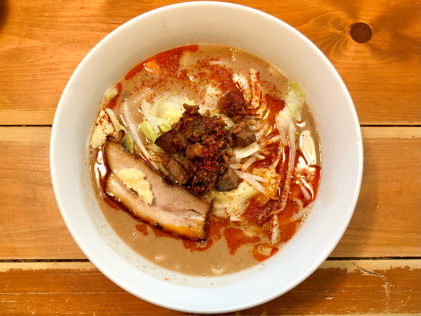 「★＜限定＞辛痺豚骨味噌ラーメン🍜¥750」@愚直の写真