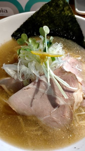 「煮干し中華　塩　(並)」@中華そば専門 めんやいただきの写真