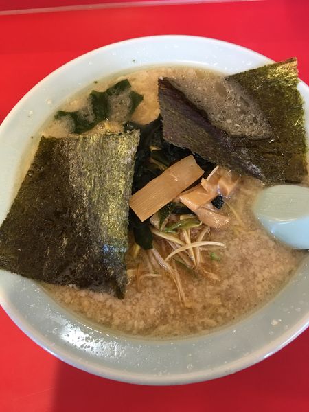 「ネギラーメン　コッテリ　850円　半ライス　100円」@ラーメンショップ 薮塚店の写真