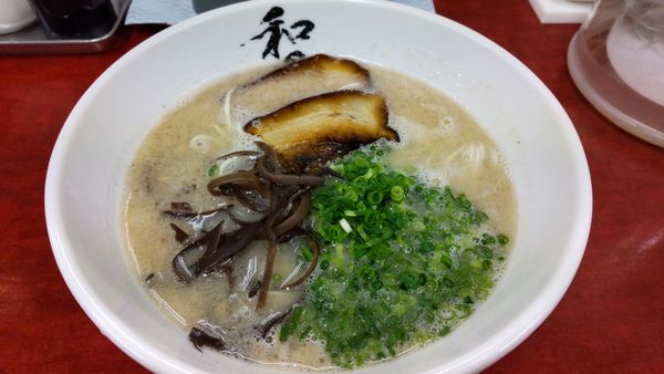 「あぐー豚らーめん」@和田党 広島駅前の写真