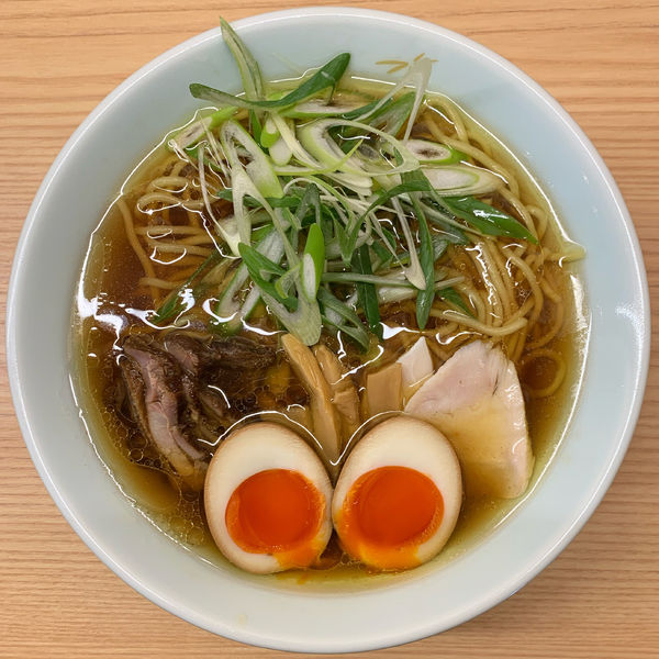 「醤油味玉入り」@笠岡らーめん TAKETONBOの写真