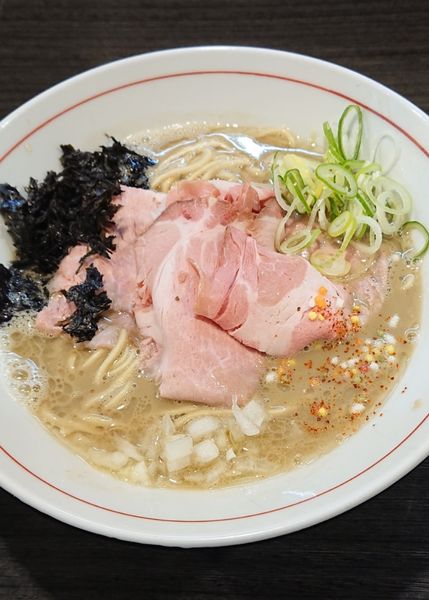 「【限定】鯛の鶏白湯ラーメン(細麺)」@ラーメンつけ麺 奔放の写真