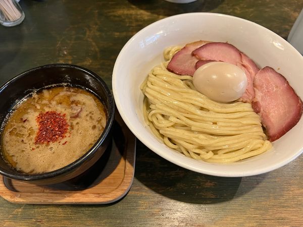 「特製濃厚つけそば　1050円プラス大盛り100円」@ラーメン めろうの写真