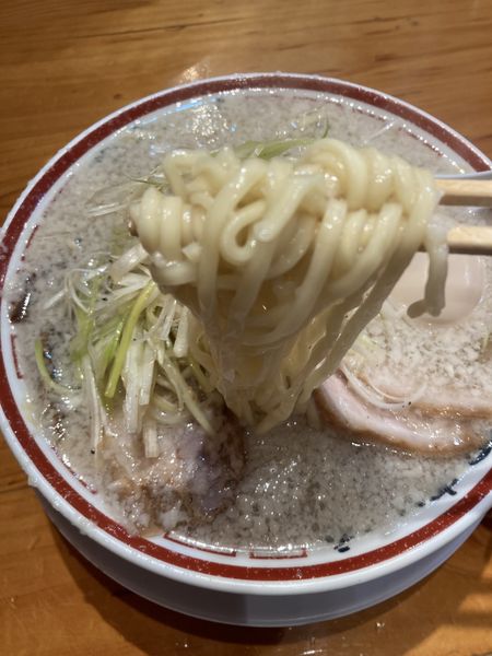 「ねぎそばこってり＋煮卵　1,000」@田中そば店の写真