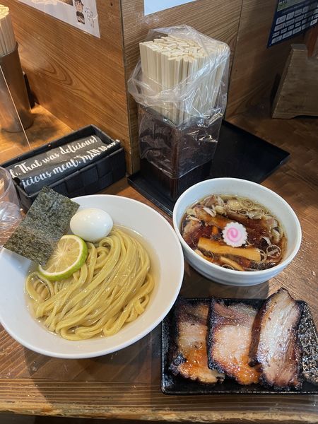 「柚子醤油つけ麺」@麺屋たつみ 喜心 狭山店の写真