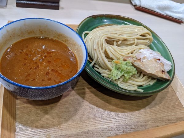 「限定　蟹つけ麺」@煮干しつけ麺 宮元の写真