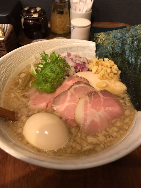 「特製背脂いりこそば＋替え玉」@讃岐ラーメン 香麦の写真