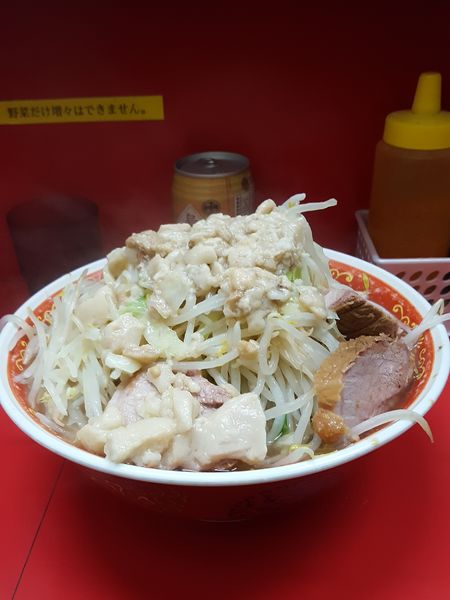 「大ラーメン　カタカタ　烏龍茶」@ラーメン二郎 上野毛店の写真