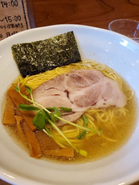 「塩平打ち」@二代目煮干しラーメンまるにぼ 防府本店の写真