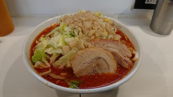 「辛いスッパメン ネギ アブラ」@ハイパーファットンの写真