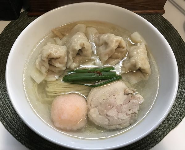 「塩ワンタン麺 ¥1200」@麺や金時の写真