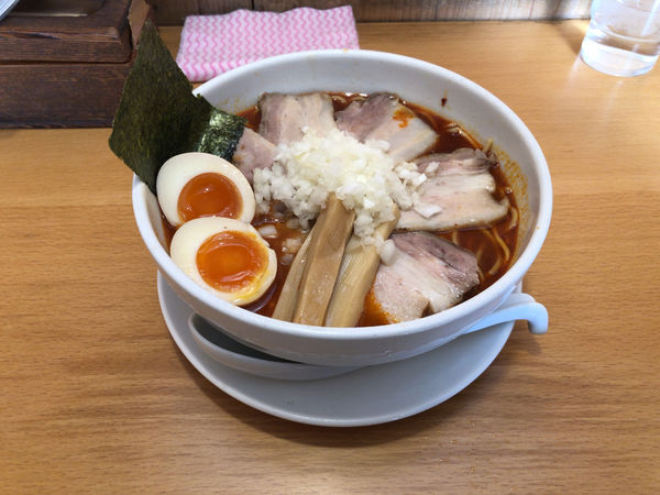 「赤の◯得煮干そば(大)」@煮干そば とみ田の写真