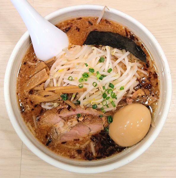 「味噌らーめん(並)＋味付たまご」@らーめん はな火屋の写真