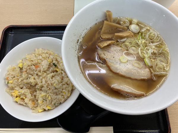 「喜多方ラーメン・チャーハンセット」@東北自動車道 安積PA上り フードコートの写真