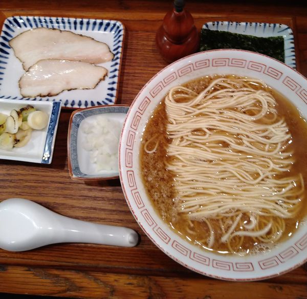 「烏賊」@炭火焼濃厚中華そば 倫道の写真