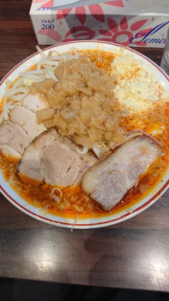 「辛味とんこつ野菜」@加藤商店の写真