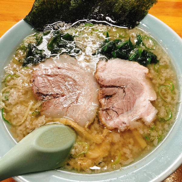 「正油ラーメン 650円 半ライス」@ラーメンショップ 足利50号店の写真