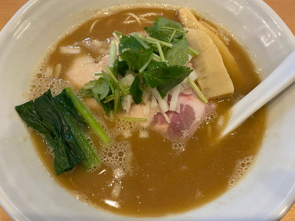 「濃厚白湯魚介蕎麦」@中華蕎麦 はるの写真