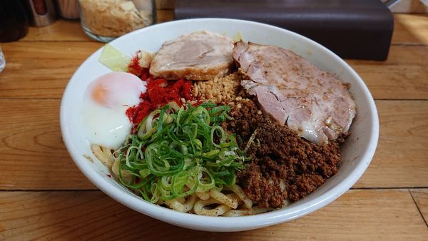 「特製汁無し担々麺 大盛り」@自家製麺 てんかの写真