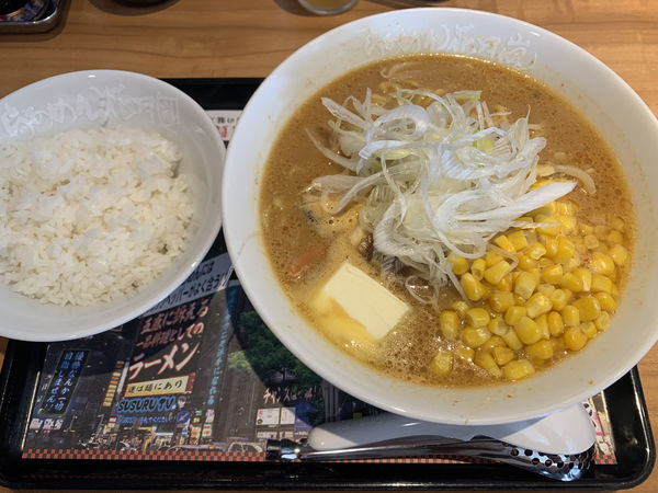 「けやきコーンバター入り 980円」@らあめん花月嵐 所沢駅前店の写真