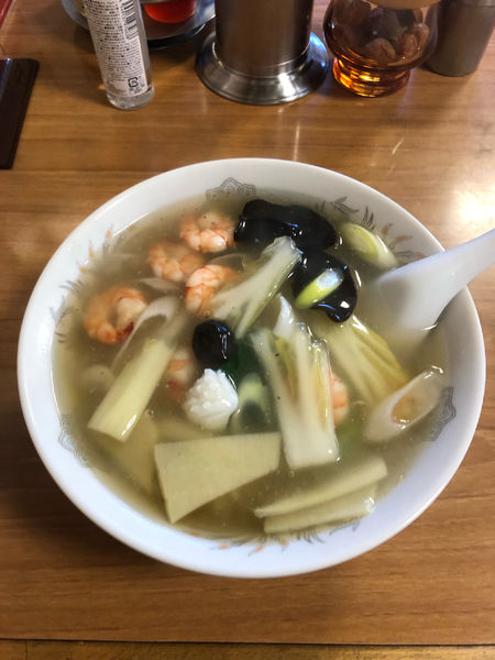 「海老ソバ　900円」@生駒軒の写真