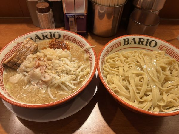 「つけ麺（ヤサイ、アブラ）」@らーめん バリ男 豊洲店の写真