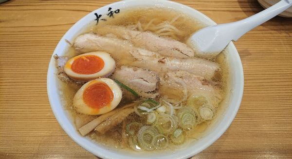 「チャーシューメン  味玉   1150円」@佐野青竹手打ちラーメン 大和の写真
