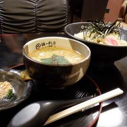 素つけ麺　白（えび塩）